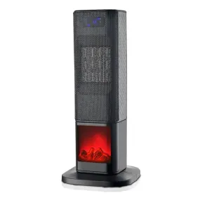 Highlands 1500W Tower Heater - Log Effect - With Remote & Without Remote Models Available