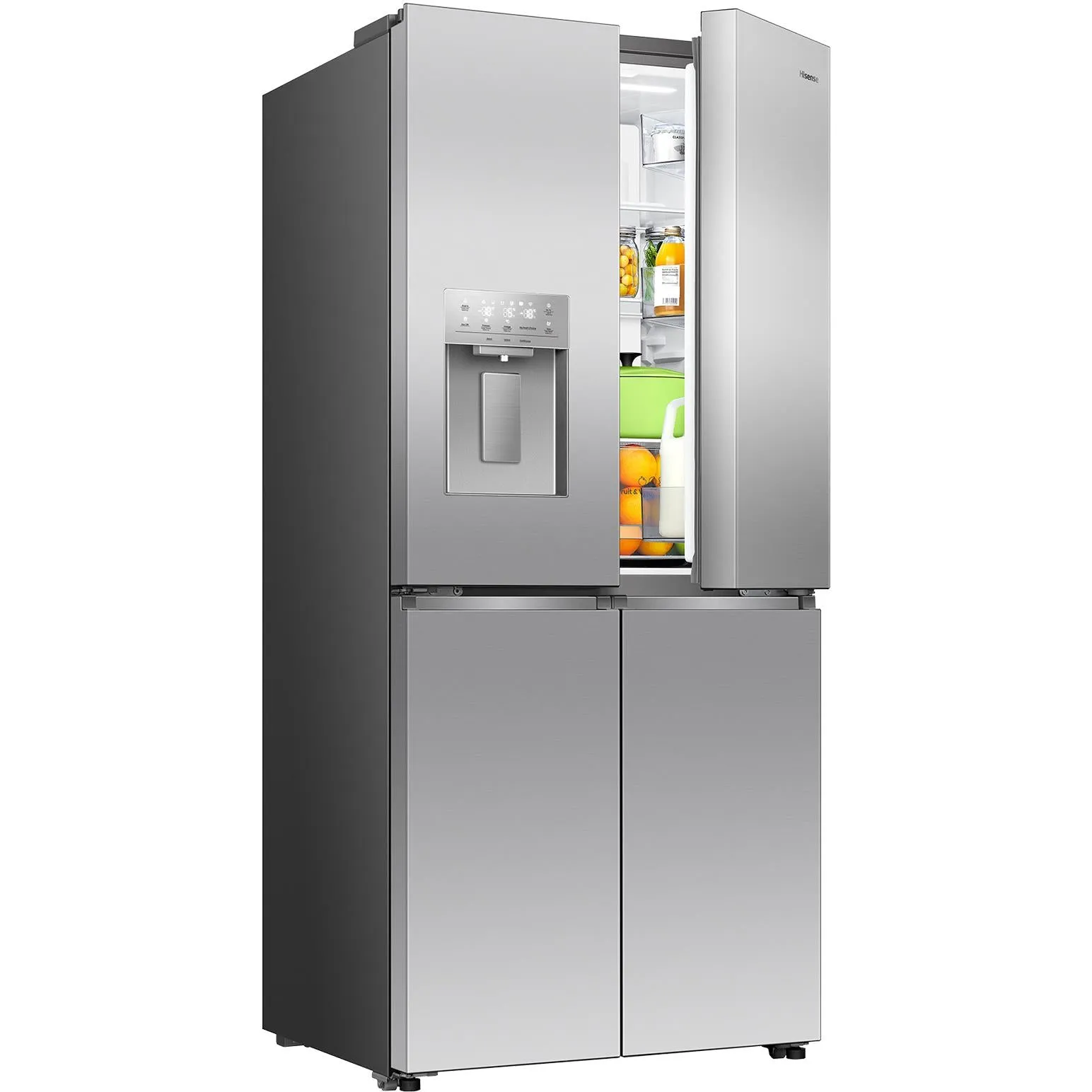 Hisense HRCD483TSW 483L PureFlat Slim French Door Fridge (Silver)
