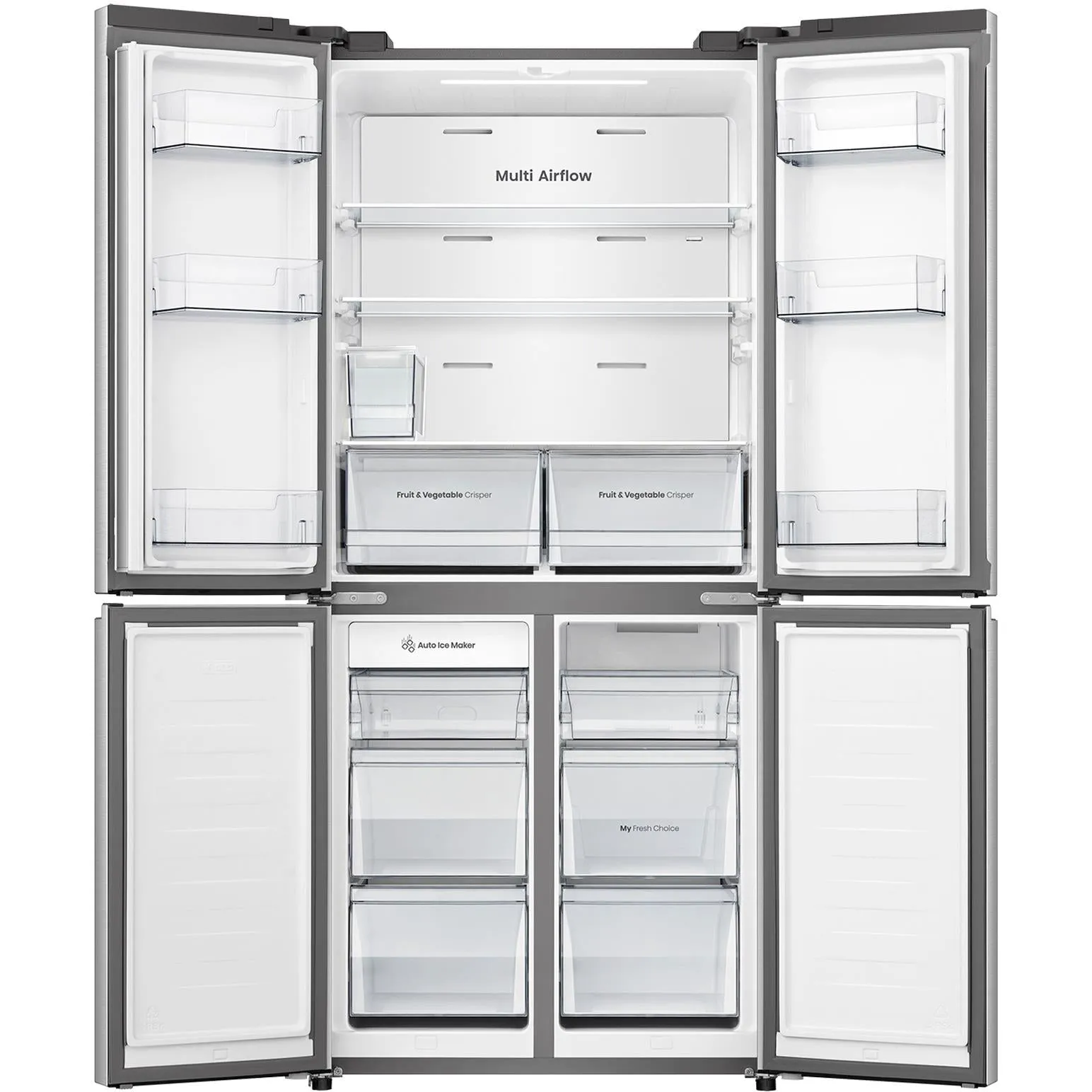 Hisense HRCD483TSW 483L PureFlat Slim French Door Fridge (Silver)