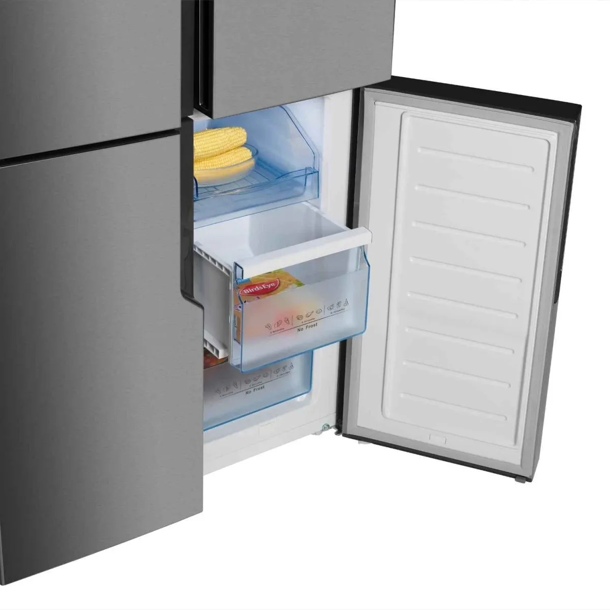 Hisense RQ560N4WC1 American Style Fridge Freezer - Stainless Steel Effect