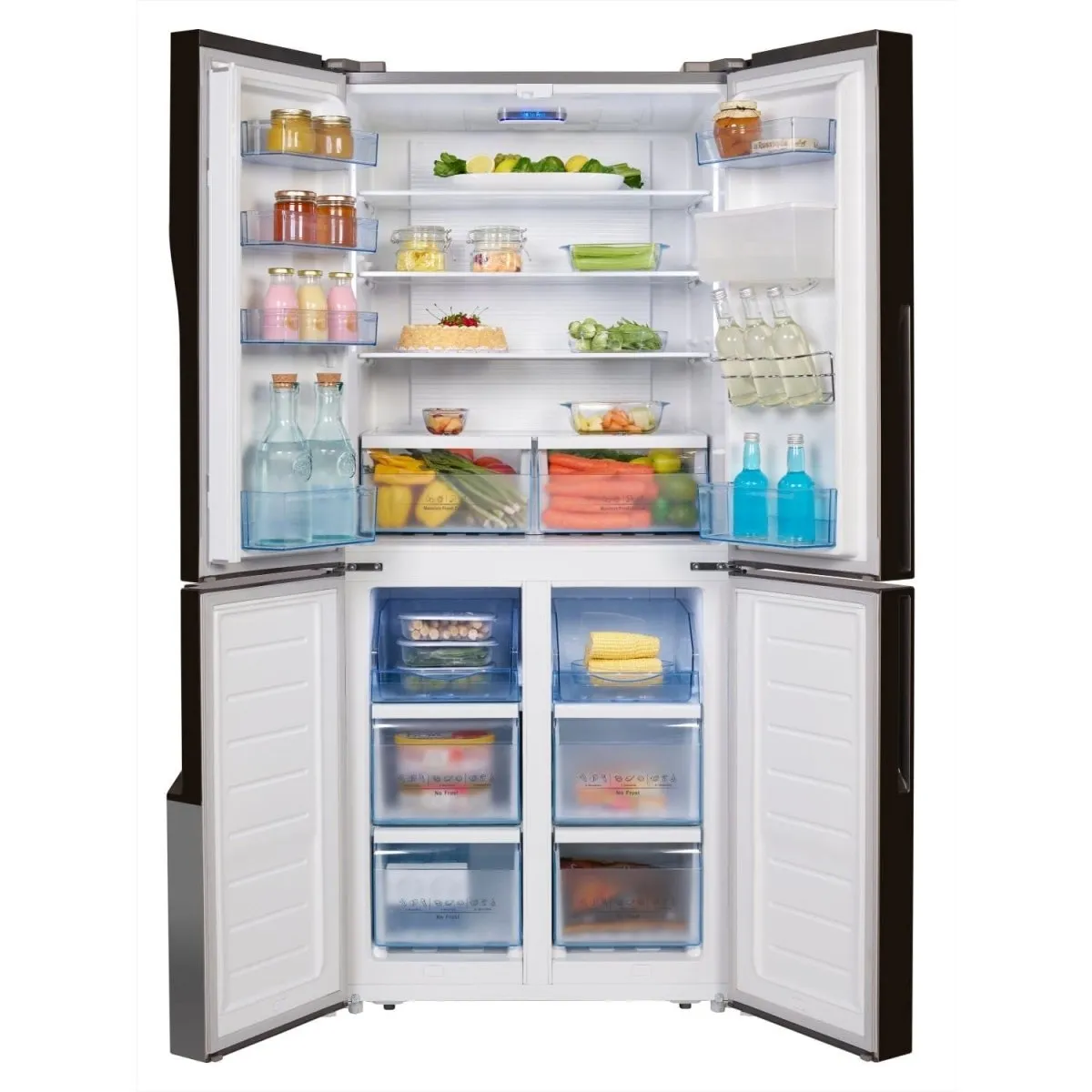 Hisense RQ560N4WC1 American Style Fridge Freezer - Stainless Steel Effect