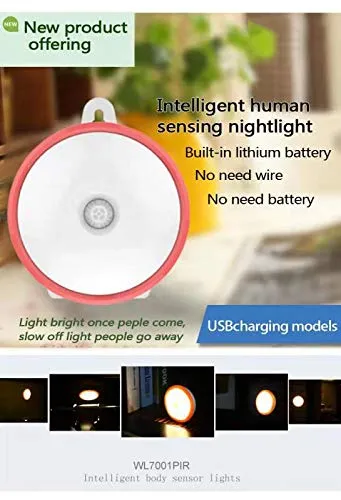 Hoteon Recharge Motion Sensor Light(Cold Light, Pack of 2)