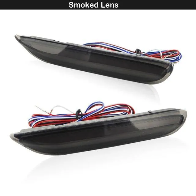 iJDM LED Bumper Reflector Brake Lights w/Sequential Turn Signal