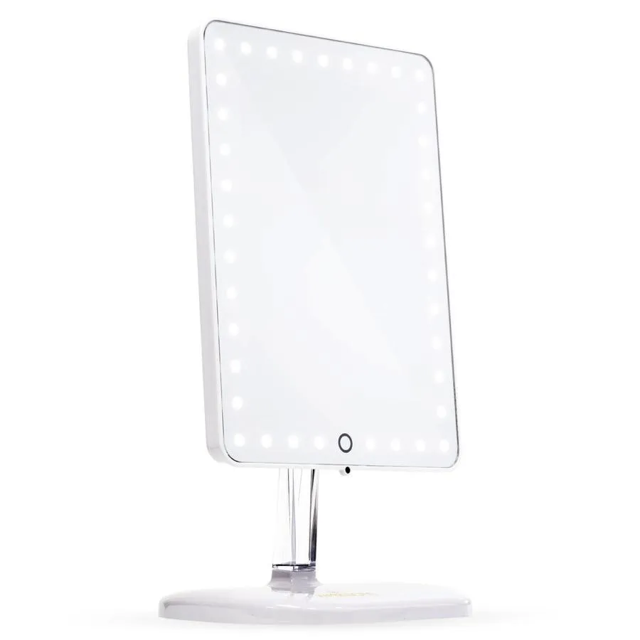 Impressions Vanity Co Touch Pro LED Makeup Mirror w/ Bluetooth Audio   Speakerphone & USB Charger
