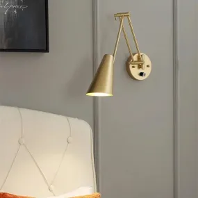 Indoor Touch Sensor Wall Lights Adjustable Swing Long Arm LED Lamps