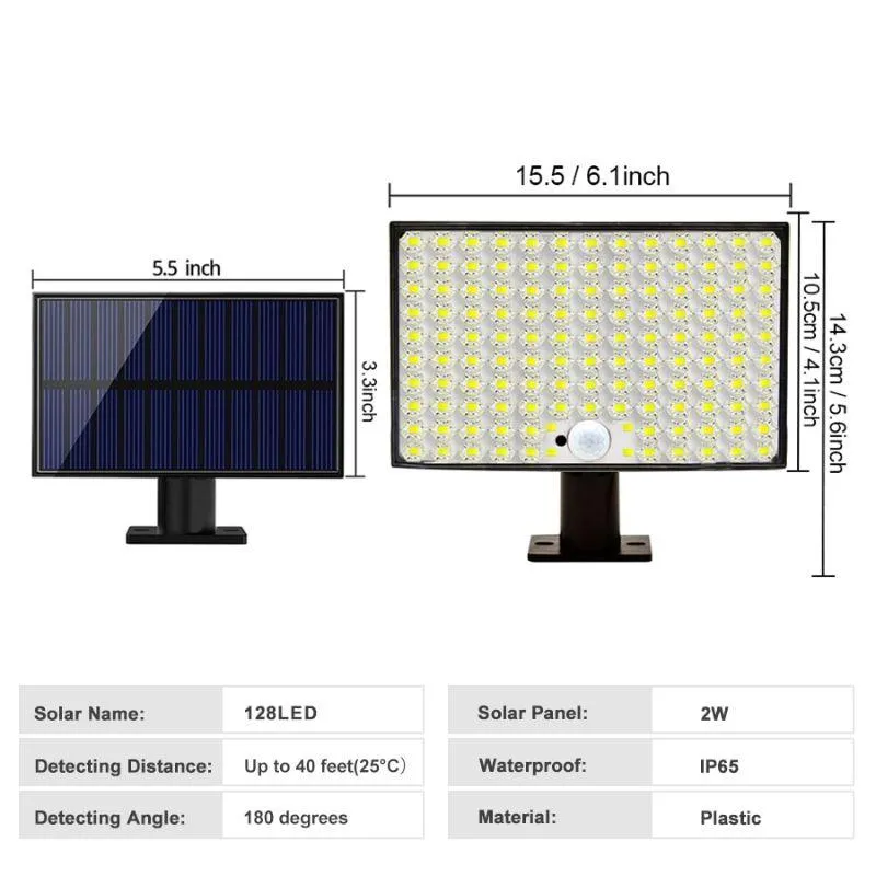 IP65 LED Solar Motion Lights – Waterproof Outdoor Security Lighting