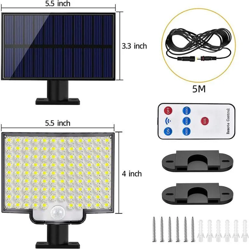 IP65 LED Solar Motion Lights – Waterproof Outdoor Security Lighting