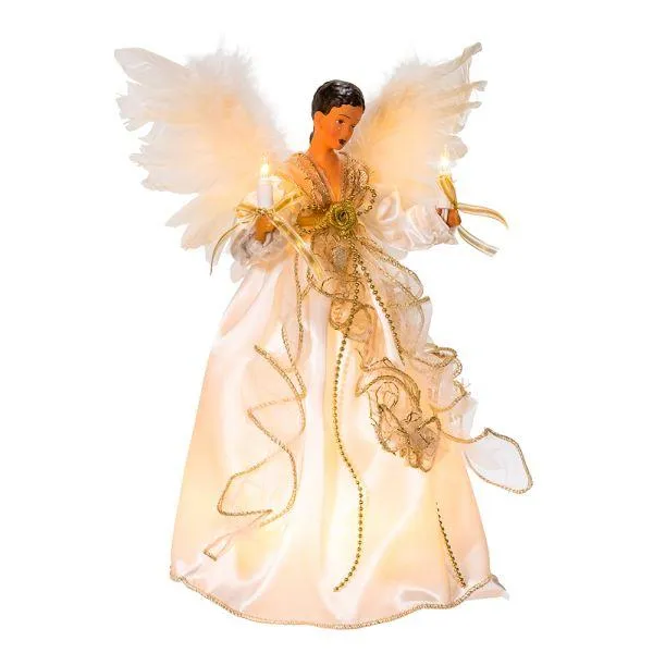 Ivory and Gold Angel Tree Topper
