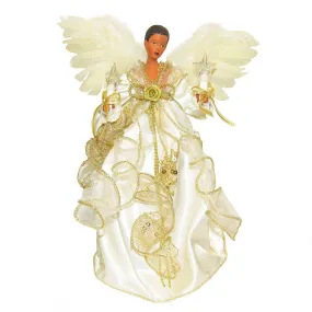 Ivory and Gold Angel Tree Topper
