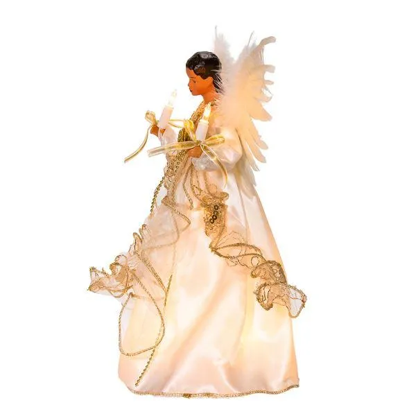 Ivory and Gold Angel Tree Topper