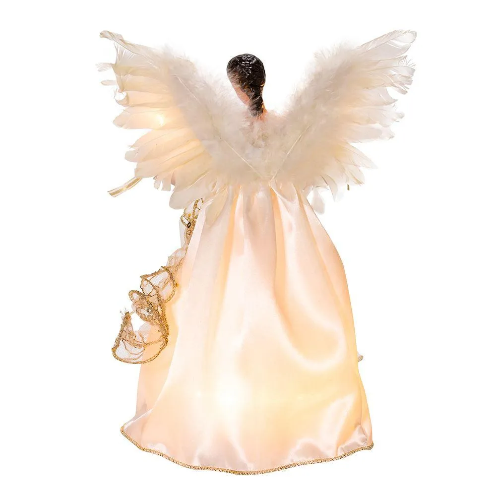 Ivory and Gold Angel Tree Topper