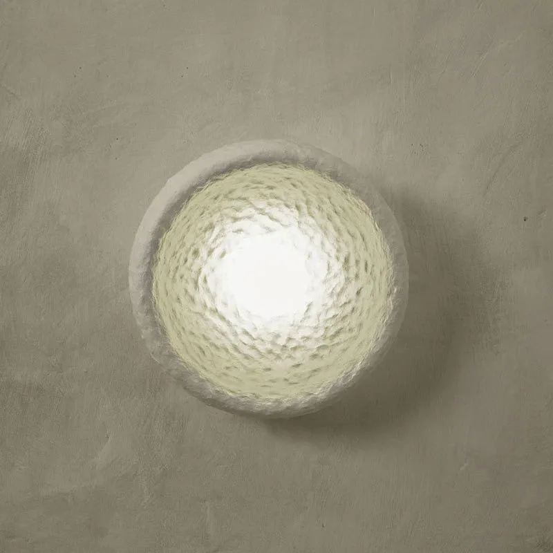 Japanese Style Wabi Sabi Indoor Wall Lamp: Retro Bedroom Bedside Sconce