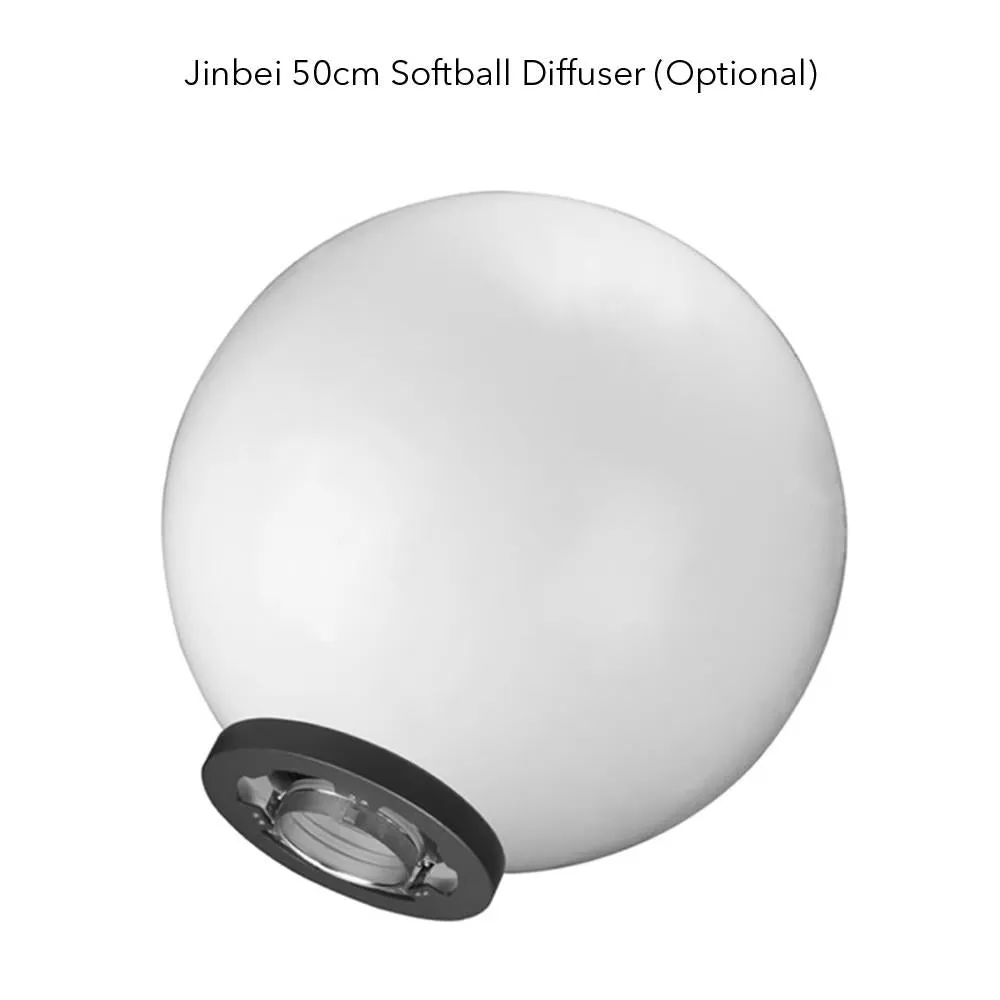 Jinbei 2 x EF200 V (400W) Continuous LED Photo & Video Lighting Kit