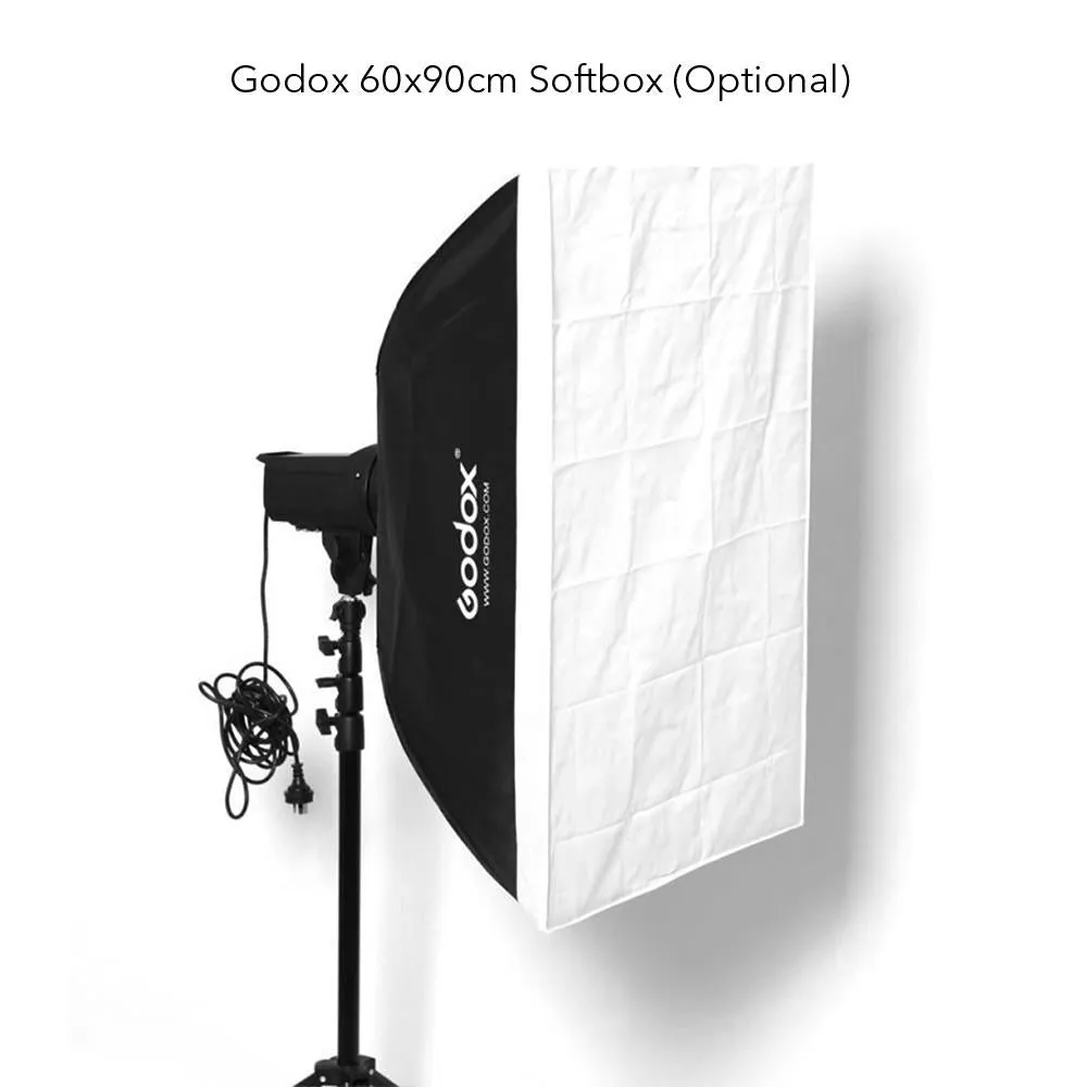 Jinbei 2 x EF200 V (400W) Continuous LED Photo & Video Lighting Kit