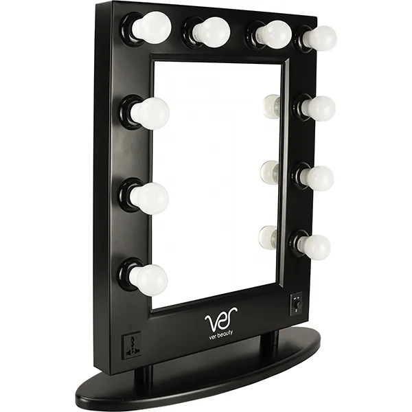 Just Case - Ver Beauty LED Light Vanity Mirror w/Dimmer (VMR4512-PPAB Black)