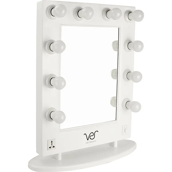 Just Case - Ver Beauty LED Light Vanity Mirror w/Dimmer (VMR4512-PPWH White)