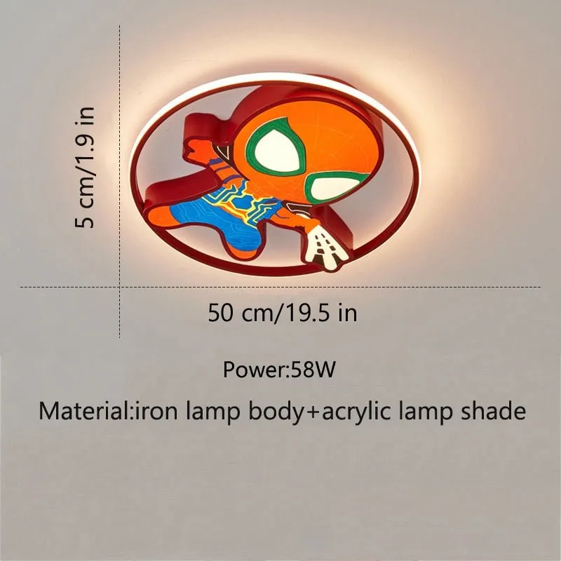 Kids Spiderman Ceiling Light - Enhance Your Kids' Room Decor