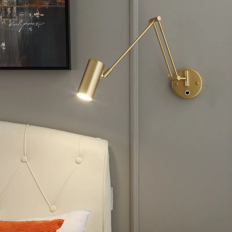 KIN Rotte - Dimmable Wall Lamp Folding Telescopic Switch