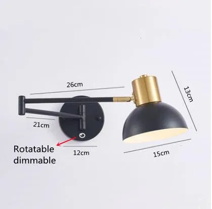 KIN Rotte - Dimmable Wall Lamp Folding Telescopic Switch