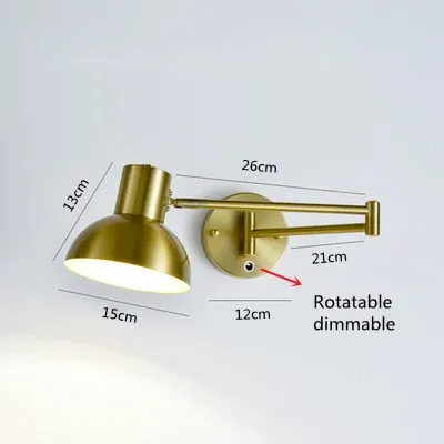 KIN Rotte - Dimmable Wall Lamp Folding Telescopic Switch