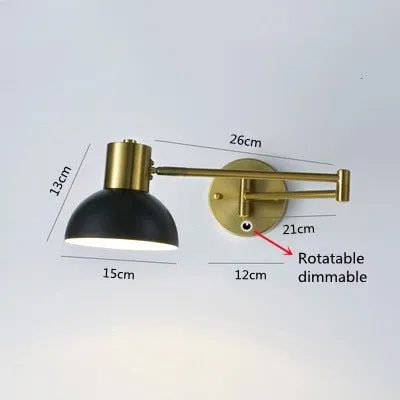 KIN Rotte - Dimmable Wall Lamp Folding Telescopic Switch