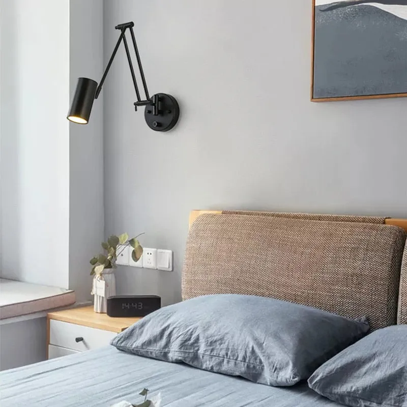 KIN Rotte - Dimmable Wall Lamp Folding Telescopic Switch
