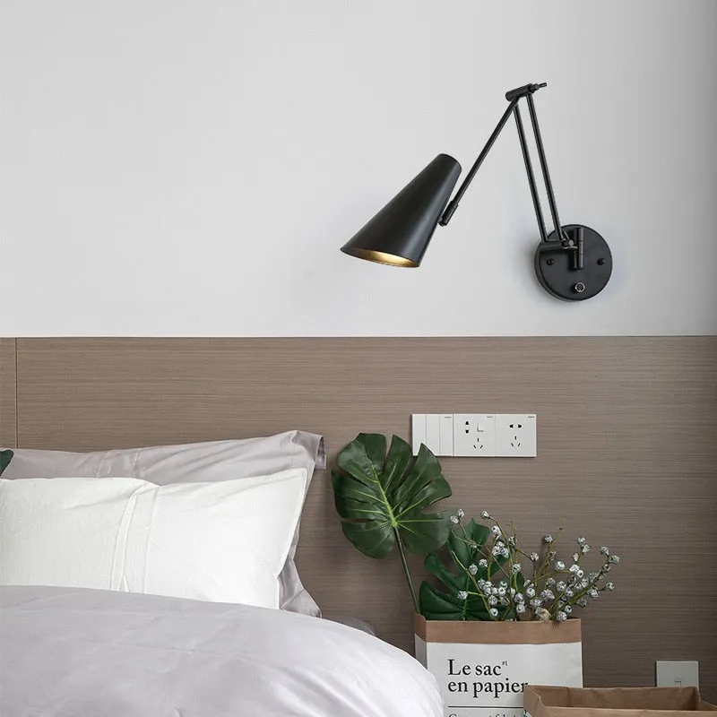 KIN Rotte - Dimmable Wall Lamp Folding Telescopic Switch