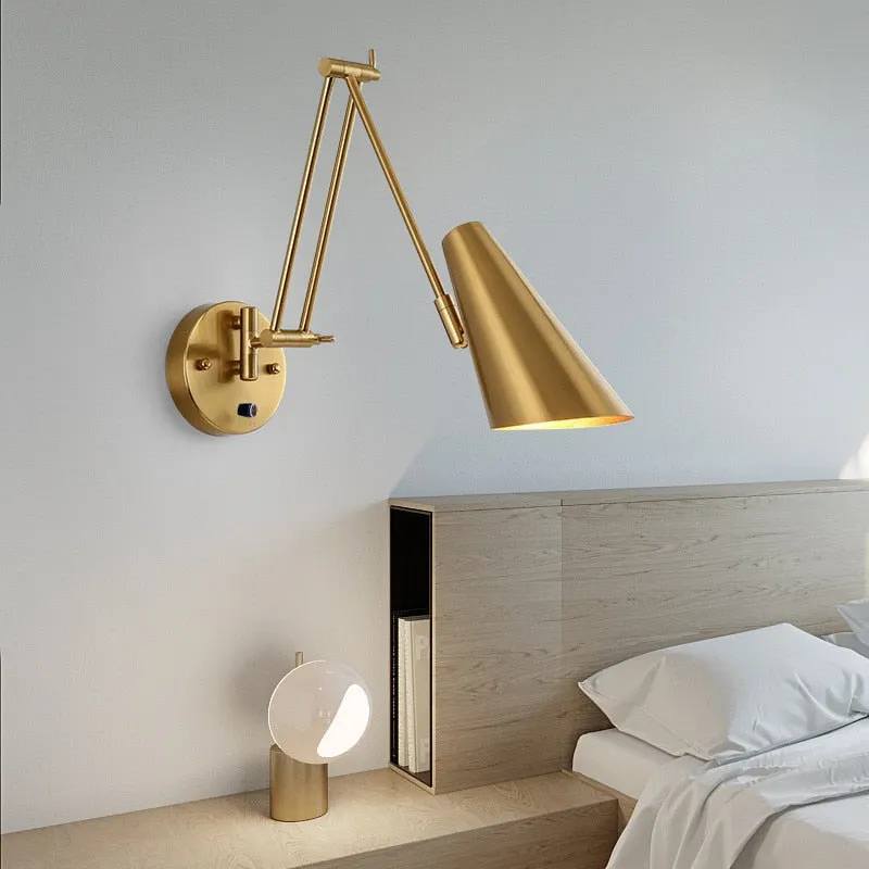 KIN Rotte - Dimmable Wall Lamp Folding Telescopic Switch