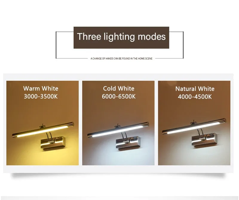 KSD Chita - Modern LED Vanity Lights Bathroom Mirror Wall Lamps Waterproof Dimmable
