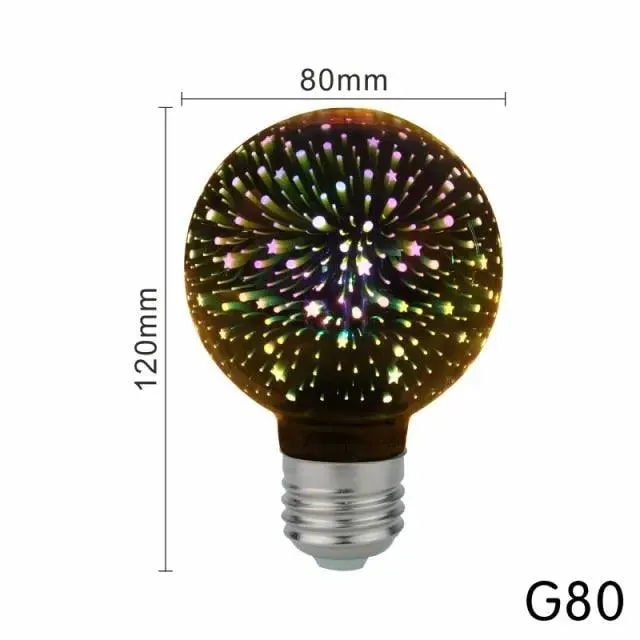 LATTUSO- LED Light Edison Bulb 3D Decoration Bulb| A60 ST64 G95 G80 optional
