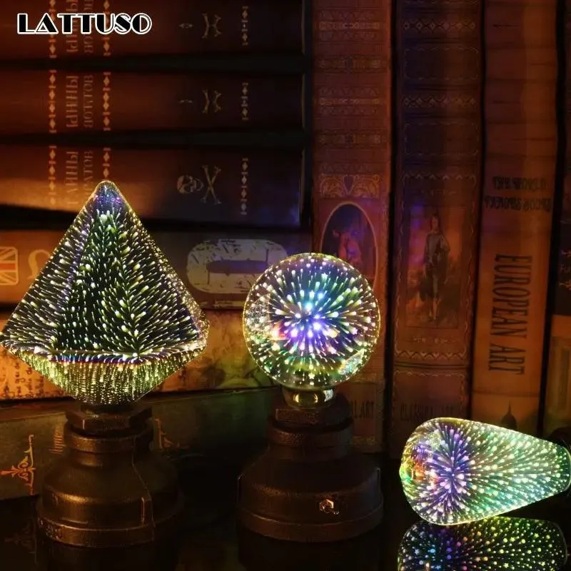 LATTUSO- LED Light Edison Bulb 3D Decoration Bulb| A60 ST64 G95 G80 optional
