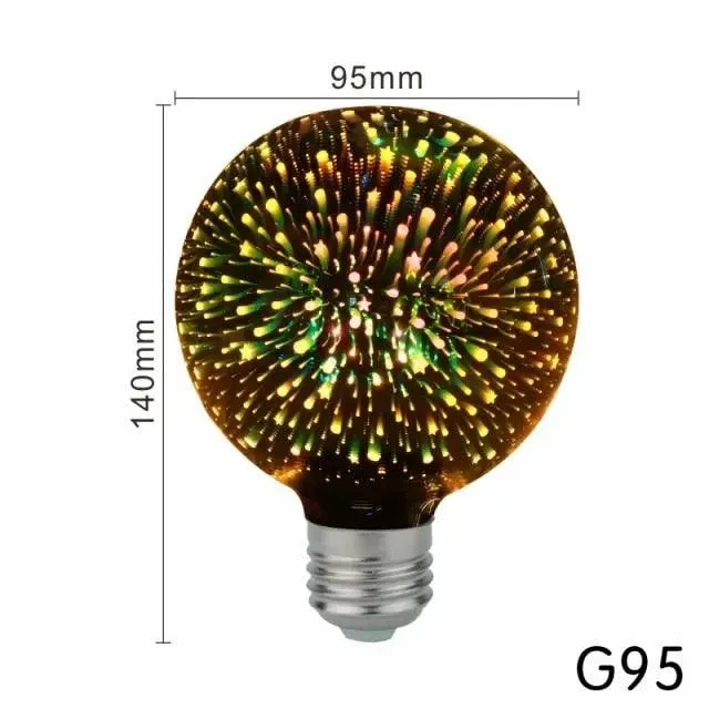 LATTUSO- LED Light Edison Bulb 3D Decoration Bulb| A60 ST64 G95 G80 optional
