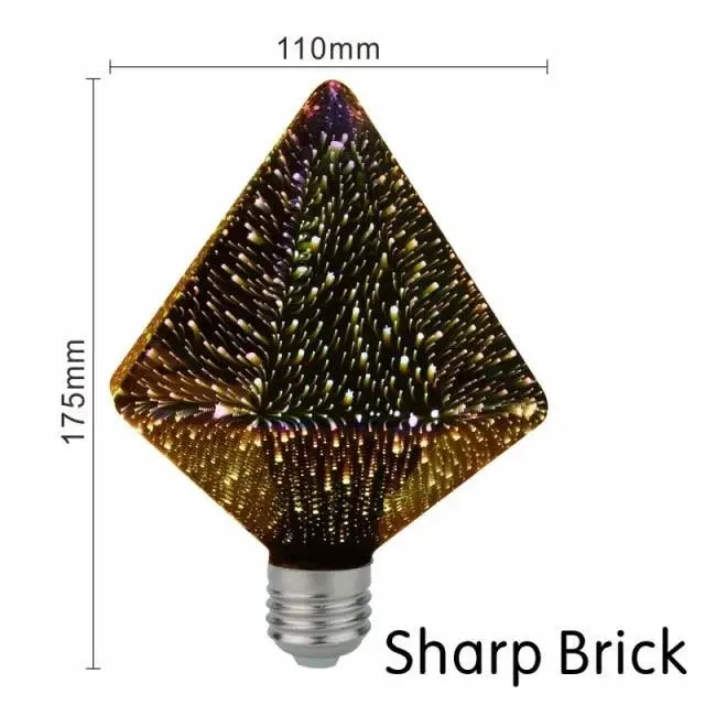 LATTUSO- LED Light Edison Bulb 3D Decoration Bulb| A60 ST64 G95 G80 optional