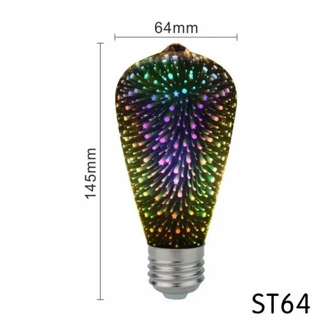 LATTUSO- LED Light Edison Bulb 3D Decoration Bulb| A60 ST64 G95 G80 optional