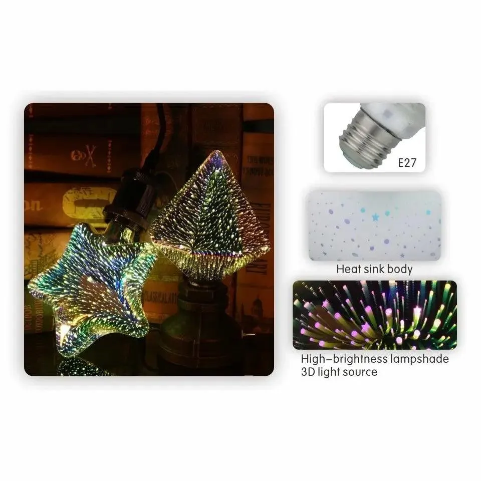 LATTUSO- LED Light Edison Bulb 3D Decoration Bulb| A60 ST64 G95 G80 optional