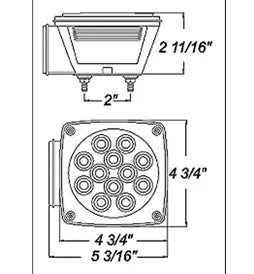 LED 440 Replacement Light, Left Hand, STL-9RB