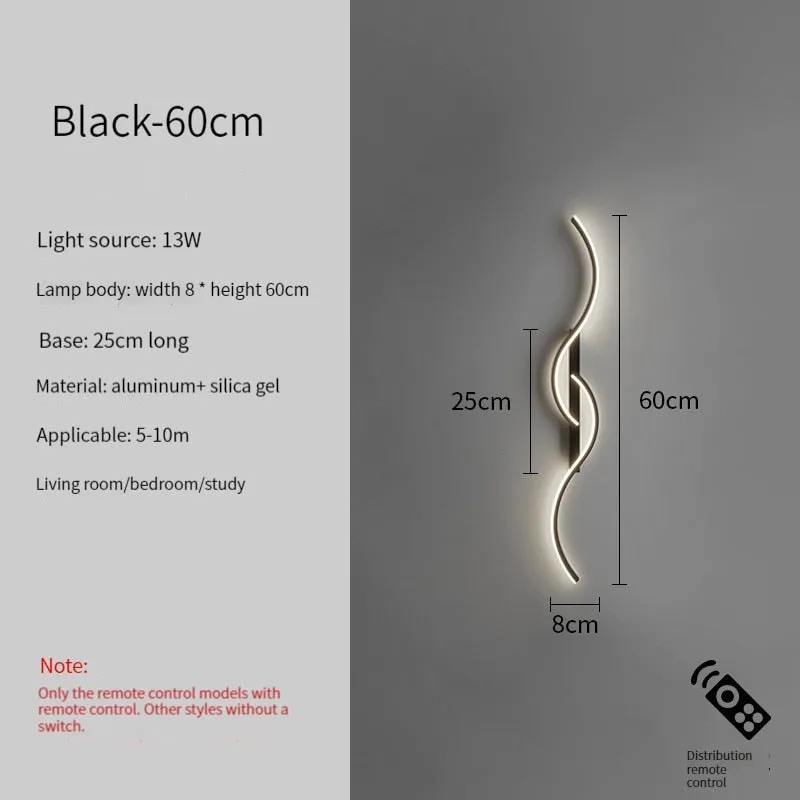 Led Bedside Wall Sconce Lamp For Living Room Bedroom Stair Modern Art Interior Wall Lights Light Fixture Night Lamps Home Decor