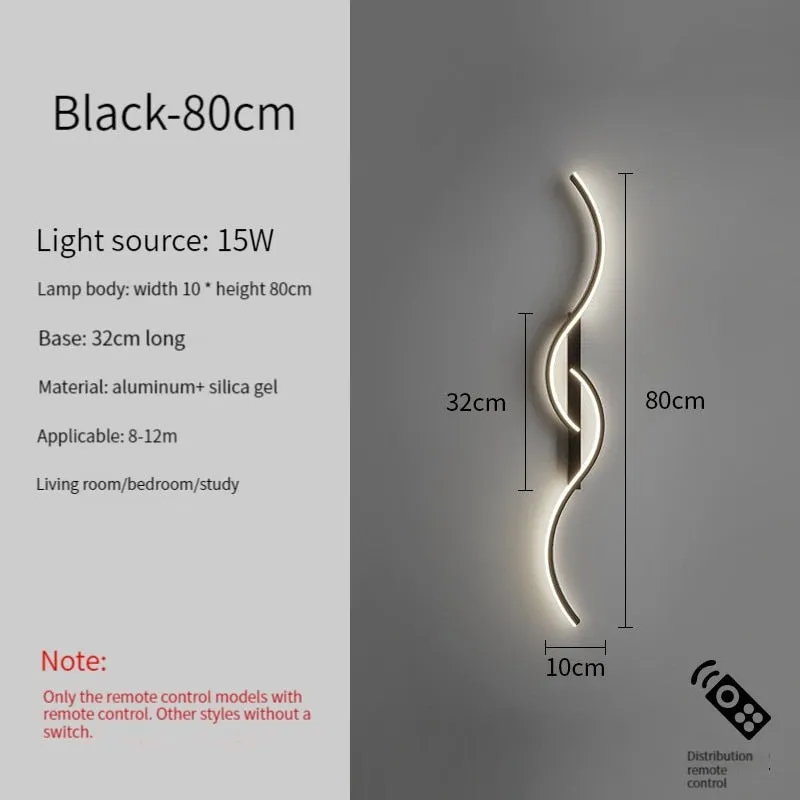 Led Bedside Wall Sconce Lamp For Living Room Bedroom Stair Modern Art Interior Wall Lights Light Fixture Night Lamps Home Decor