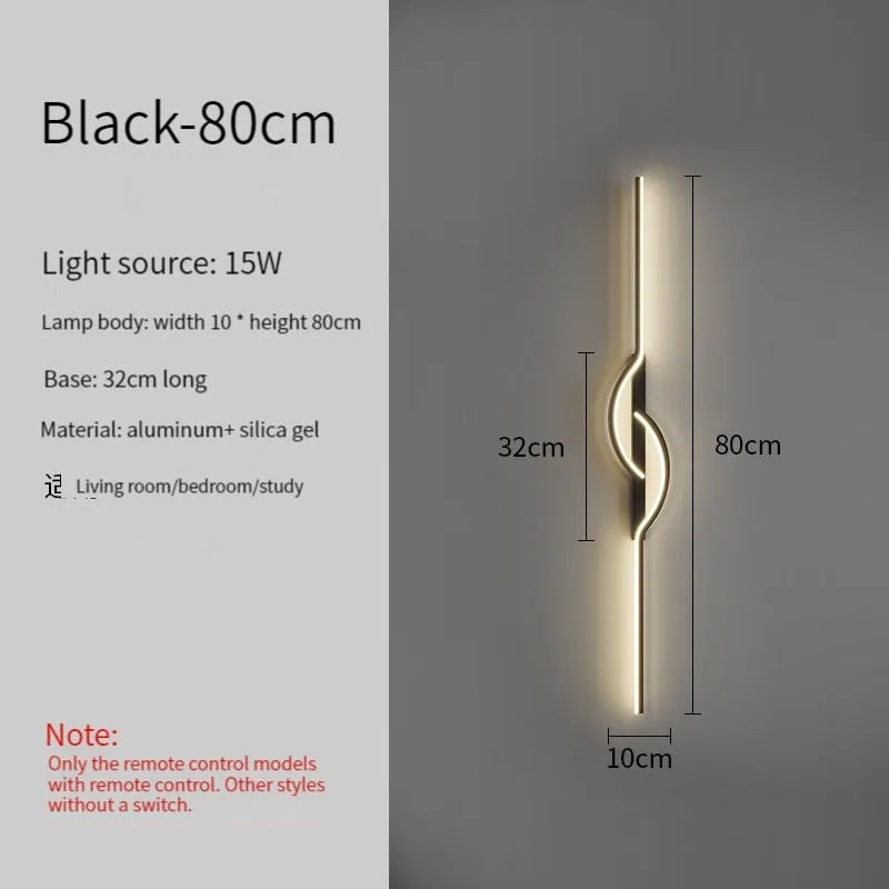 Led Bedside Wall Sconce Lamp For Living Room Bedroom Stair Modern Art Interior Wall Lights Light Fixture Night Lamps Home Decor