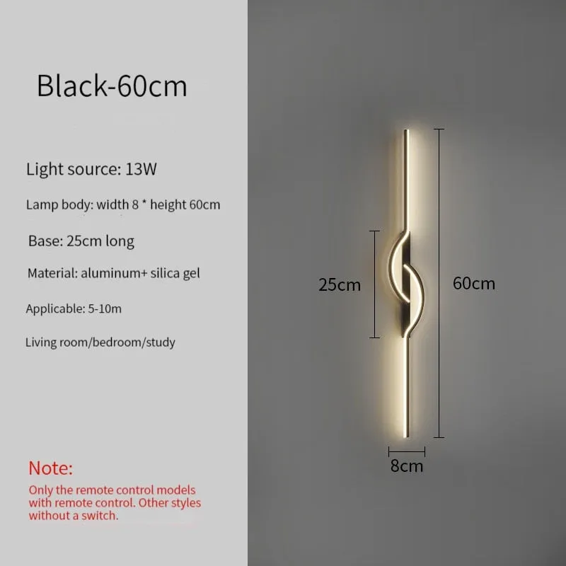 Led Bedside Wall Sconce Lamp For Living Room Bedroom Stair Modern Art Interior Wall Lights Light Fixture Night Lamps Home Decor