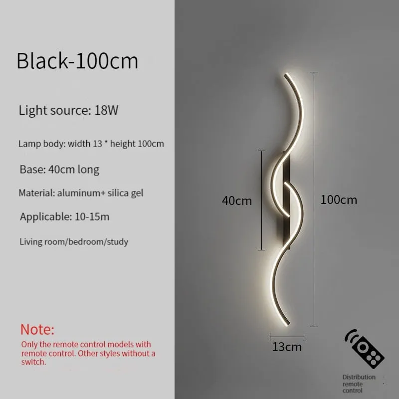 Led Bedside Wall Sconce Lamp For Living Room Bedroom Stair Modern Art Interior Wall Lights Light Fixture Night Lamps Home Decor