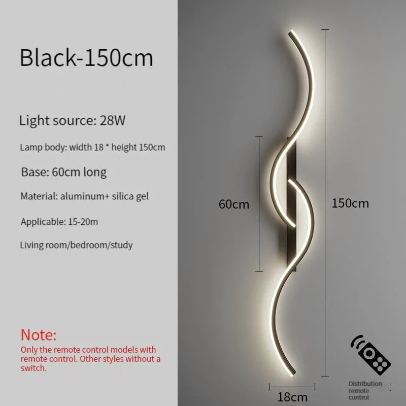 Led Bedside Wall Sconce Lamp For Living Room Bedroom Stair Modern Art Interior Wall Lights Light Fixture Night Lamps Home Decor