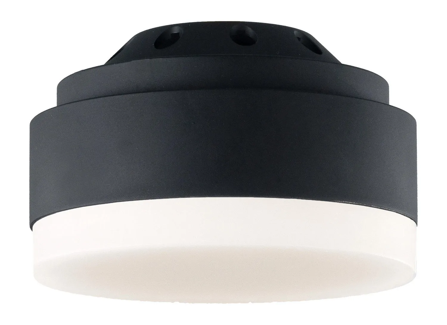 LED Fan Light Kit from the Aspen 56 Collection in Midnight Black Finish by Visual Comfort Fan