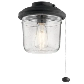 LED Fan Light Kit from the Yorke Collection in Distressed Black Finish by Kichler