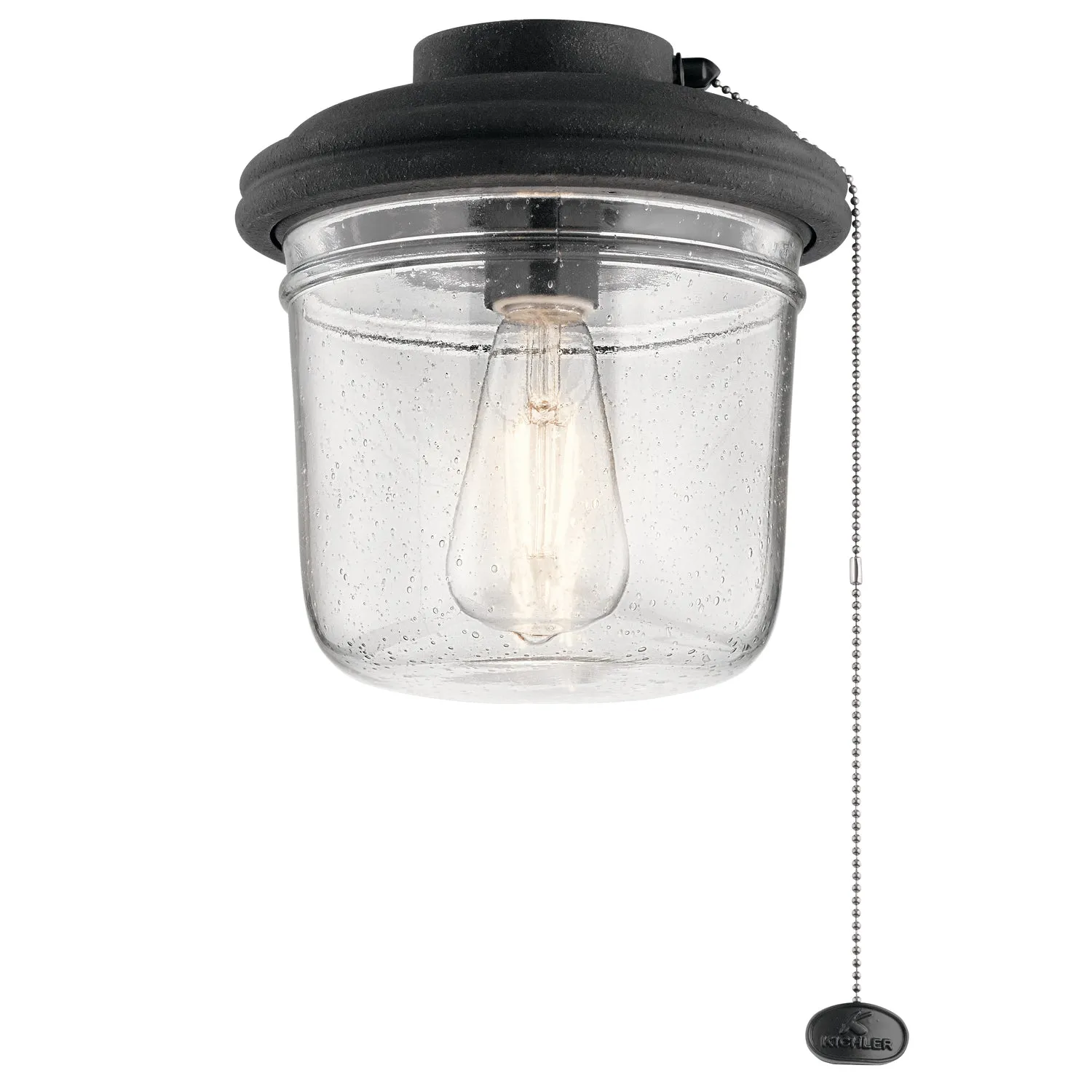 LED Fan Light Kit from the Yorke Collection in Distressed Black Finish by Kichler