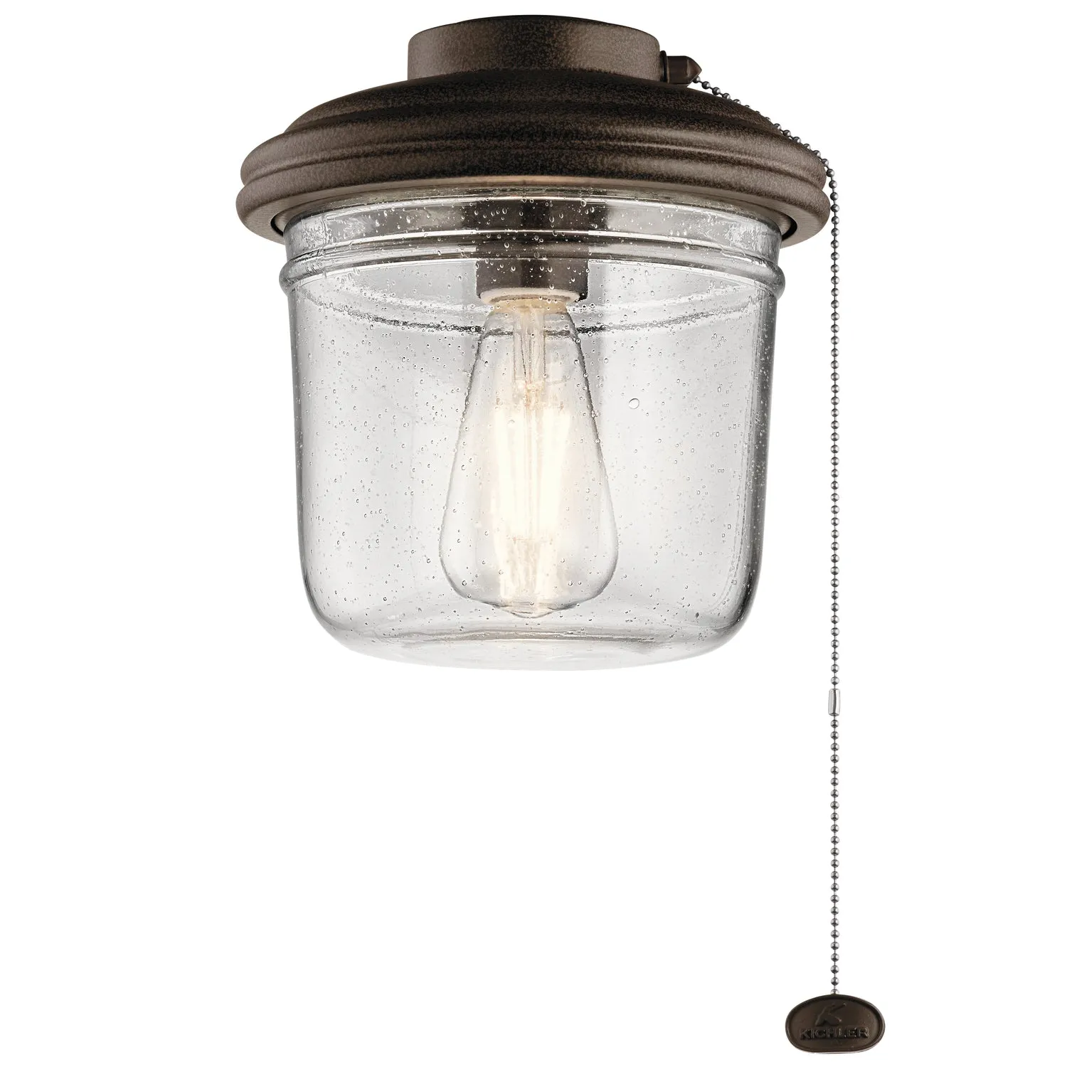 LED Fan Light Kit from the Yorke Collection in Tannery Bronze Powder Coat Finish by Kichler
