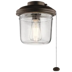 LED Fan Light Kit from the Yorke Collection in Tannery Bronze Powder Coat Finish by Kichler