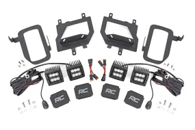 LED Light | Fog Mount | Dual 2" Black Pairs | Flood | Ford F-150 | 2015-2017