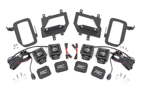 LED Light | Fog Mount | Dual 2" Black Pairs | SAE | Ford F-150 | 2015-2017