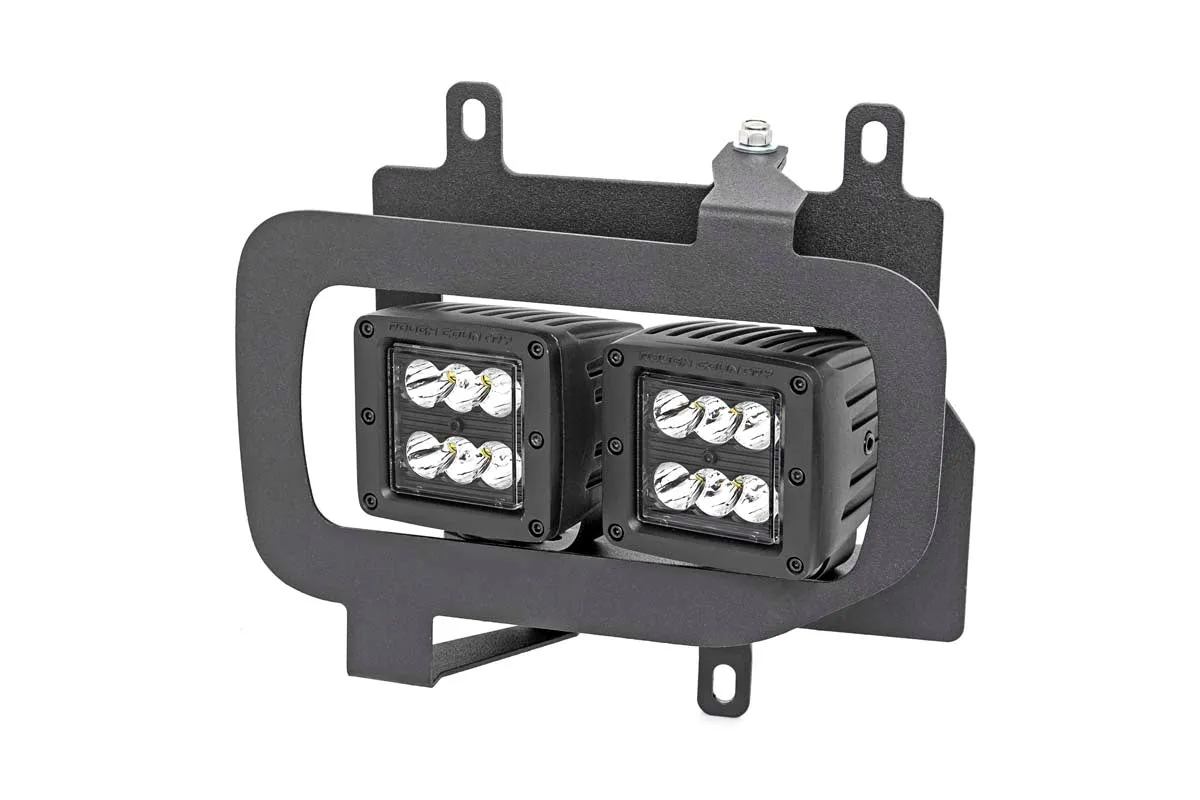 LED Light | Fog Mount | Dual 2" Black Pairs | Spot | Ford F-150 | 2015-2017